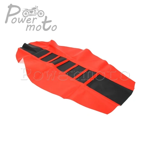 Red Dirt Pit Bike ребристые нескользящий мягкий чехол для Kawasaki Honda Yamaha Suzuki KLE KLR KX CRF CR WRF WR YZ DRZ RM 125/150/250/450 - Цвет: Red