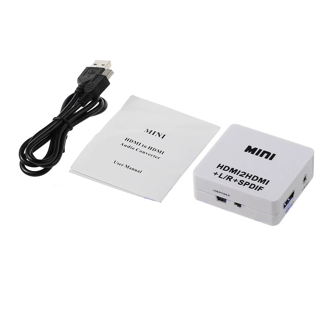 1080P HDMI2HDMI Audio Converter Digital to Analog Extractor Adapter + L/R+SPIDF | Электроника