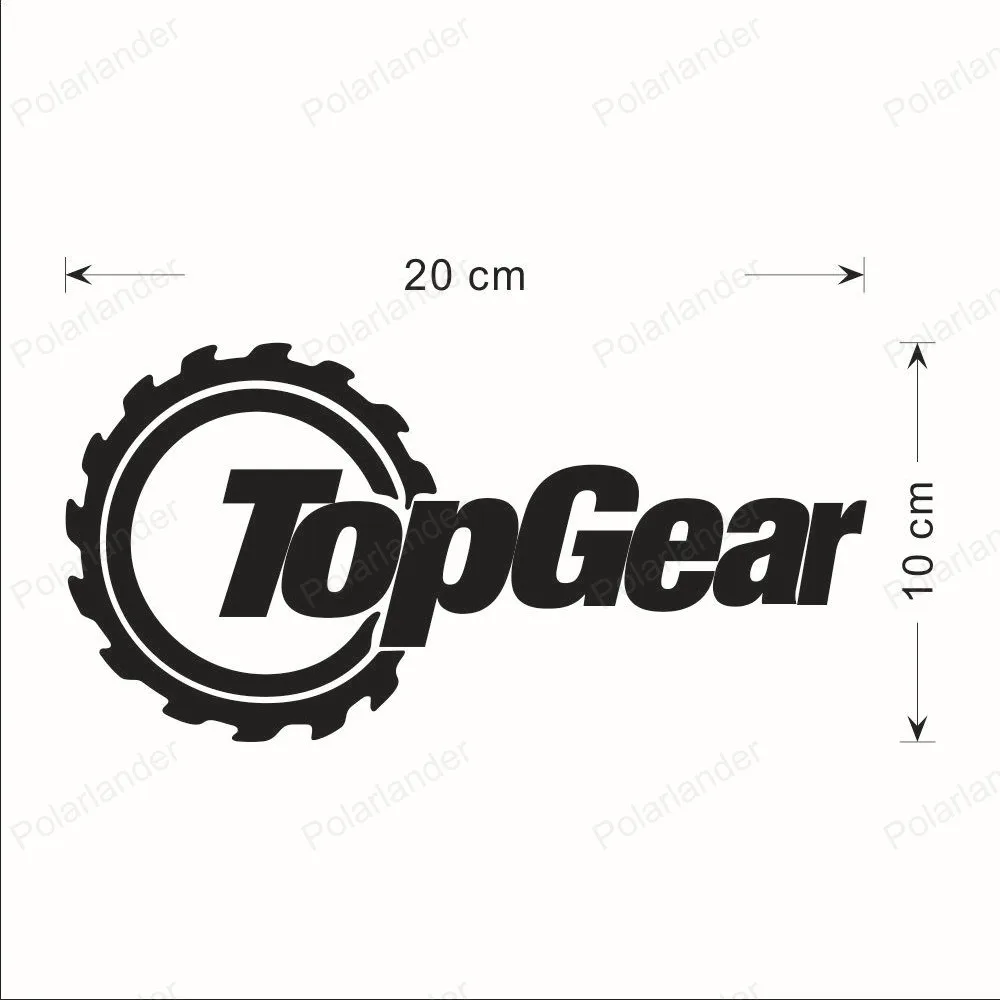 Крутые креативные 20*10 см TOPGEAR забавные персонализированные автомобильные