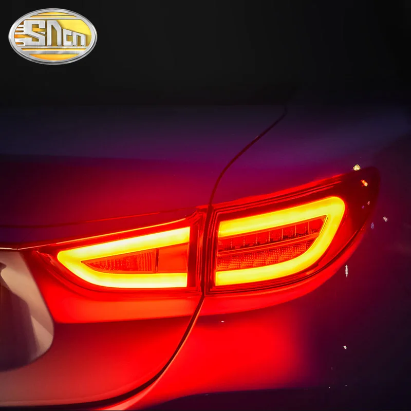 Car LED Tail Light Taillight For Mazda 6 Atenza 2013- Rear Running Light+ Brake Light+ Reverse Lamp+ Turn Signal Light