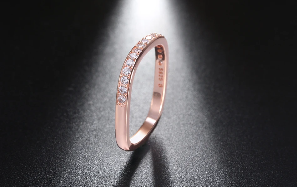 Effie queen S925 Серебряные Кольца для женщин AAA кубический циркон зубец Установка модное кольцо Роскошные женские ювелирные изделия TSR50