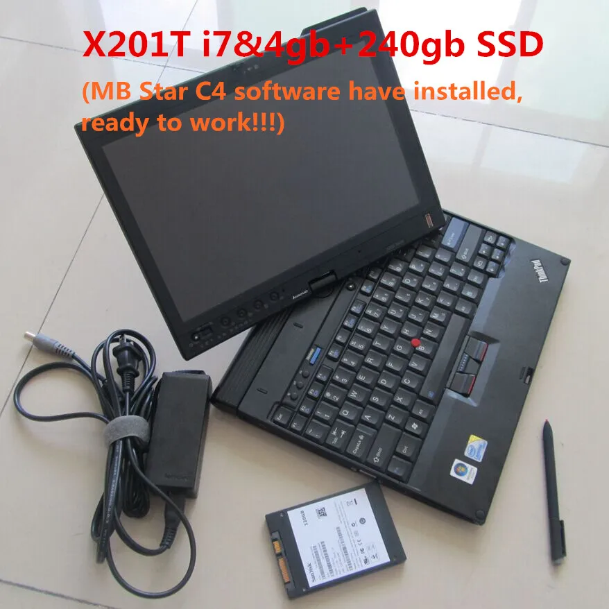 MB Star C5 SD Подключение C5 с новейшим программным обеспечением V12. диагностический инструмент mb star c5 с X201T ноутбук I7 4 Гб готов к работе - Цвет: X201T with SSD