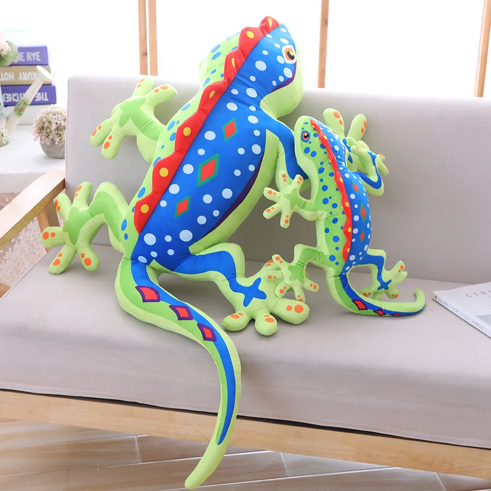 

Giant 120cm Simulation gecko Kawaii Animal Plush Toys Stuffed Creative Sofa Pillow Doll Christmas Gift Soft Toys for Children