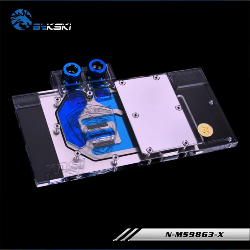 Водяной блок Bykski для видеокарты VGA MSI GeForce GTX980 980ti|Кулеры и системы охлаждения