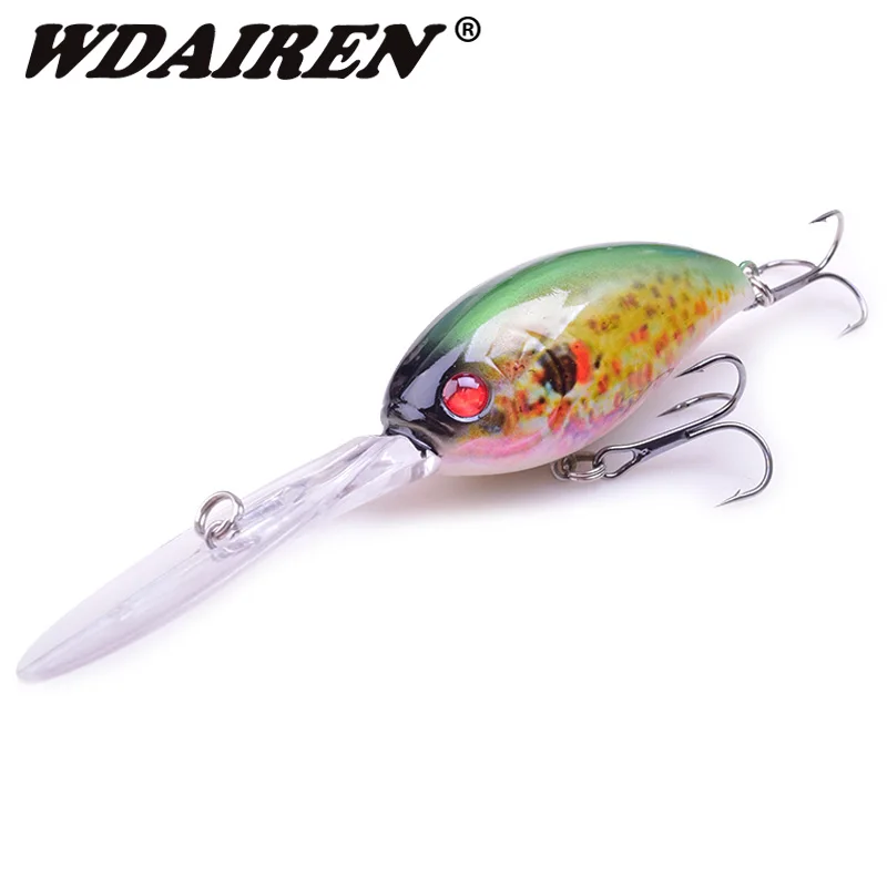 

1Pcs 11.5cm 18.5g Fishing Lure Long tongue Minnow Floating Bass Sound Wobblers Artificial Hard Bait Crankbaits Minnows WD-507