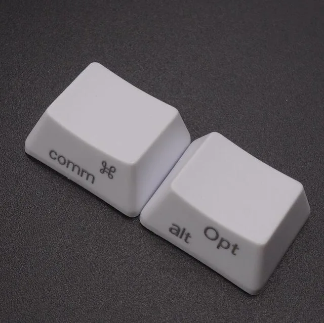 Клавишные колпачки pbt Commond и опционные ключи Cherry MX Чехлы для клавиш для MX Switches Механическая игровая клавиатура - Цвет: Белый