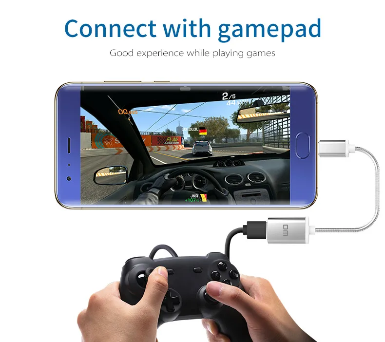 DM Тип-C адаптер Тип C-L USB C Male к USB2.0 Femail USB OTG конвертер для устройств с Тип c интерфейс