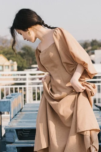 Женское винтажное платье-трапеция до щиколотки Элегантное Длинное Платье с