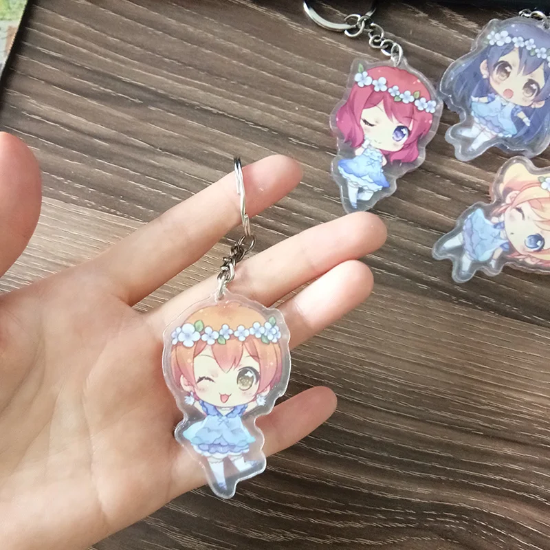 9 шт./компл. Kawaii аниме брелок любовь Живая! Гирлянда Феи девушки Кодори Umi Maki сумка