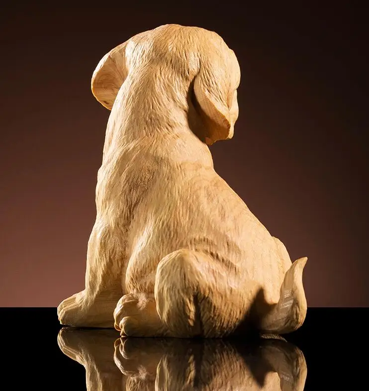 

Natural boxwood, wealth dog, hand play pieces, Fengshui decoration.