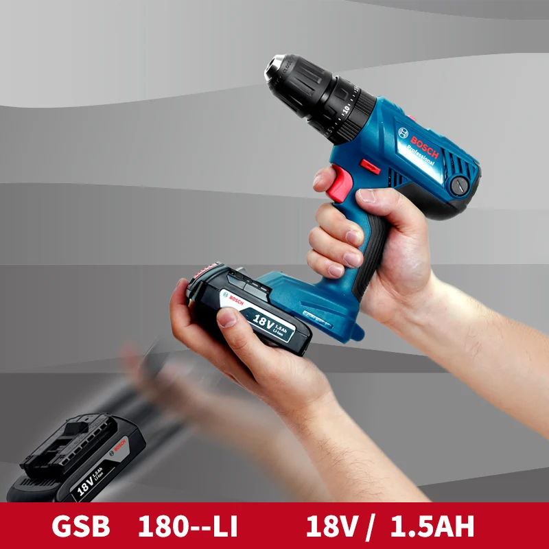 Bosch Charging Impact Drill 14.4V/18V Lithium Screwdriver Hand Drill GSB140-LI/GSB180-LI