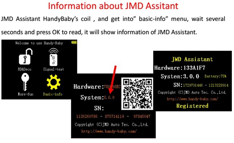 Последняя версия JMD Assistant Handy Baby OBD адаптер используется для считывания ID48 данных для автомобилей Volkswagen