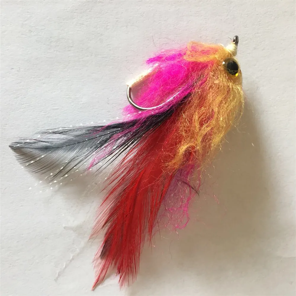 1Pc 10cm Trout Fishing Lure Steelhead Salmon Pike Streamer Fly Flies Single Dry Bait with Hook | Спорт и развлечения