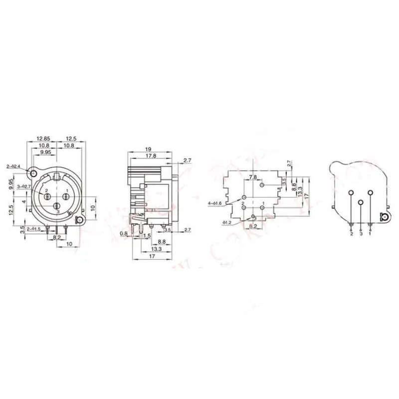 5 шт. 3PIN XLR гнездо CT3-04F тюнинг сценический плеер 3 отверстия разъем canon | Электроника