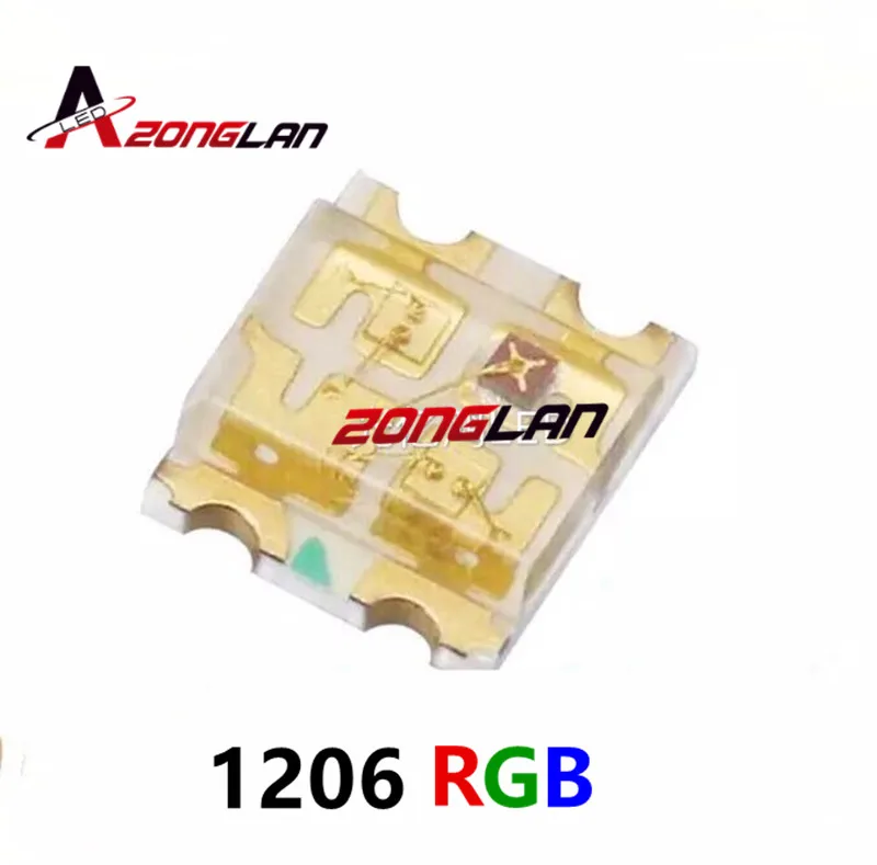 3000 шт. 1206 Φ SMD LED Bead 3227 Общий Анод RGB красный зеленый синий ультра яркий