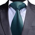 Качественный Шелковый однотонный галстук GUSLESON, 8 см, водонепроницаемый галстук для деловых, свадебных, классических, мужских, красных, синих, черных галстуков, модные галстуки