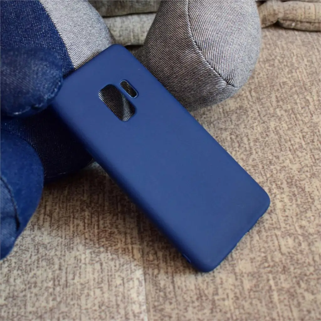 DULCII случае conque для Galaxy S9 G960 одноцветное Цвет Матовый Мягкий ТПУ чехол телефона