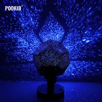 fifth generation led science starry ocean waves celestial projection lamp white yellow blue color sky star projector night light