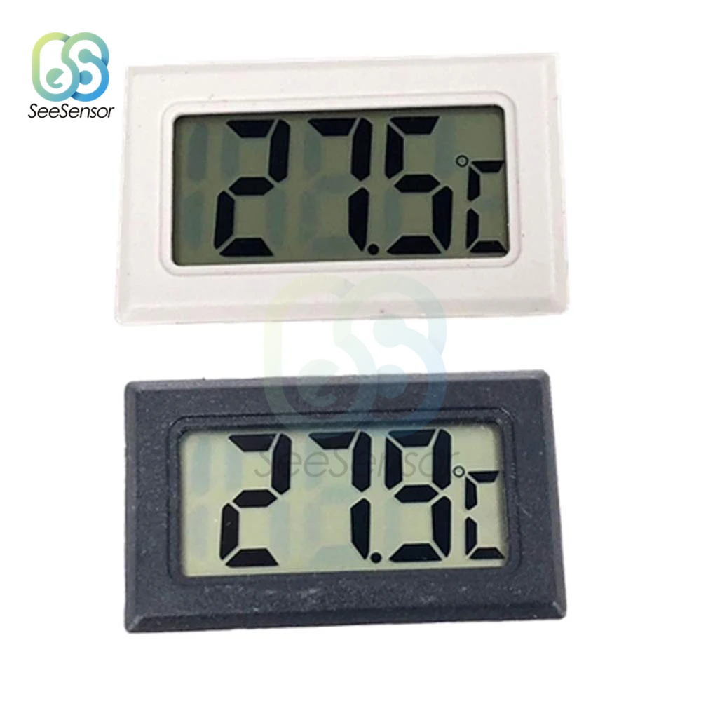 Mini Digital LCD Thermometer Convenient Temperature Sensor Humidity Meter Hygrometer Gauge Refrigerator Aquarium Monitoring | Инструменты