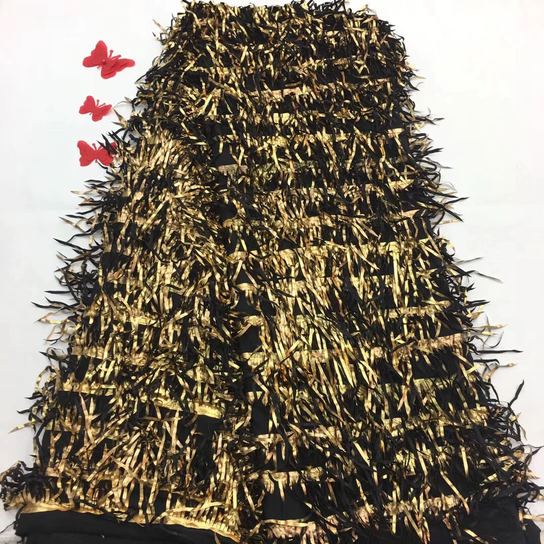 Нигерийская кружевная ткань 2019 высококачественное Сетчатое белое Африканское