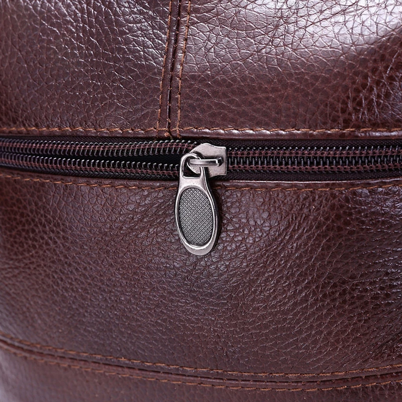 Однотонная мужская сумка мессенджер из натуральной бычьей кожи новая модная