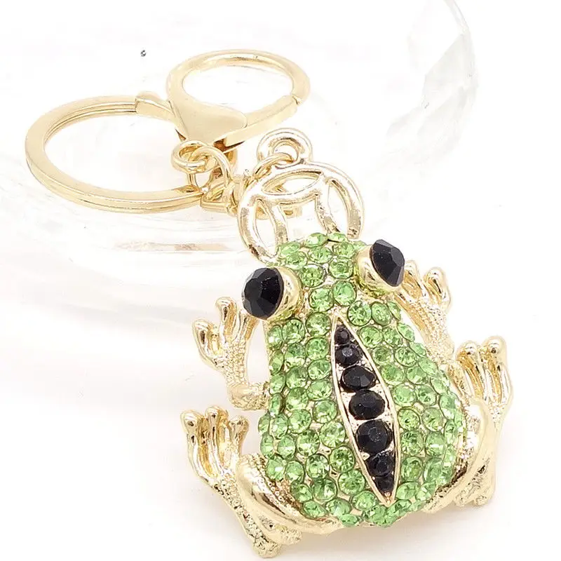 Key chians Purse Bag frog Rhinestone Keyrings Keychain charm Pendant Gift | Украшения и аксессуары