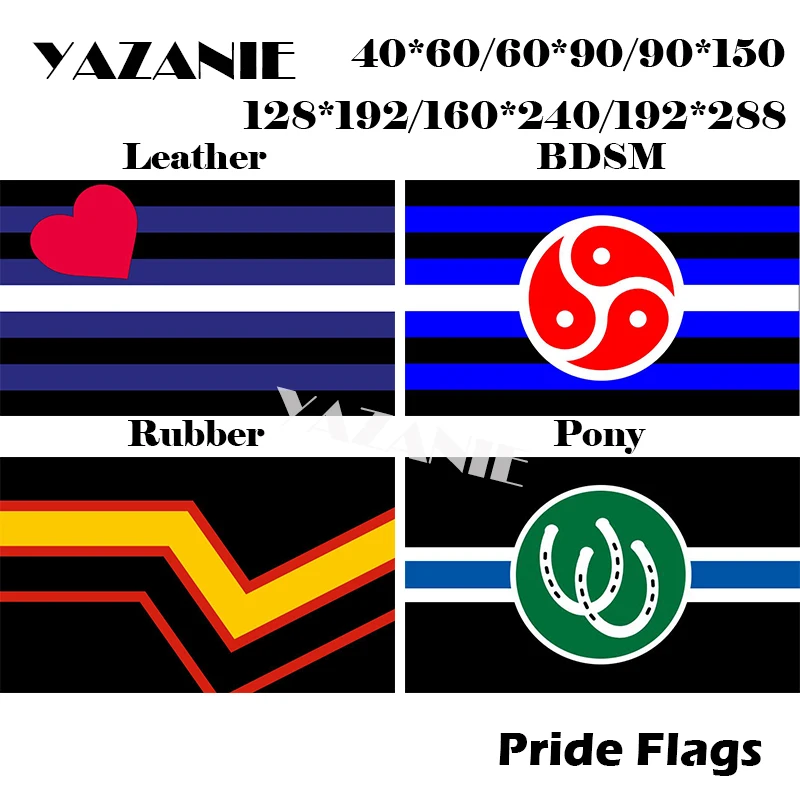YAZANIE 128*192 см/160*240 см/192*288 см кожа БДСМ права пони Резина Tolos Moats флаги и баннеры