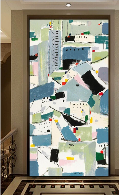 Пользовательские 3D фрески абстрактная Красивая пейзажная картина на крыльце фон