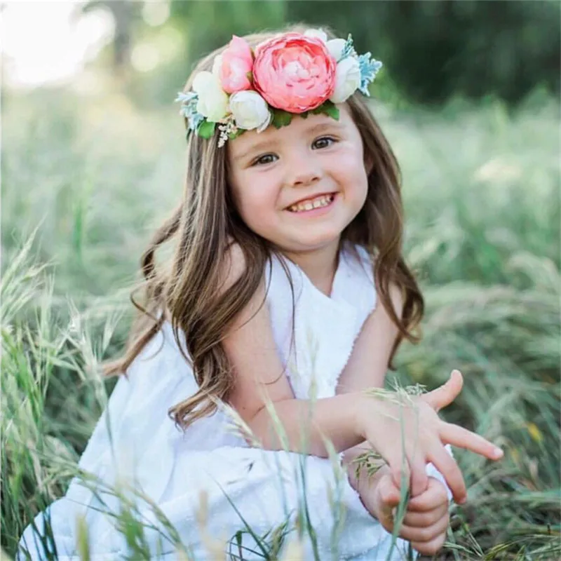 3pcs/set Mix Style Simulated-pearl Ribbon Lace Flower Headband Baby Girl Headbands Elastic Hairband Children Hair Accessories | Мать и