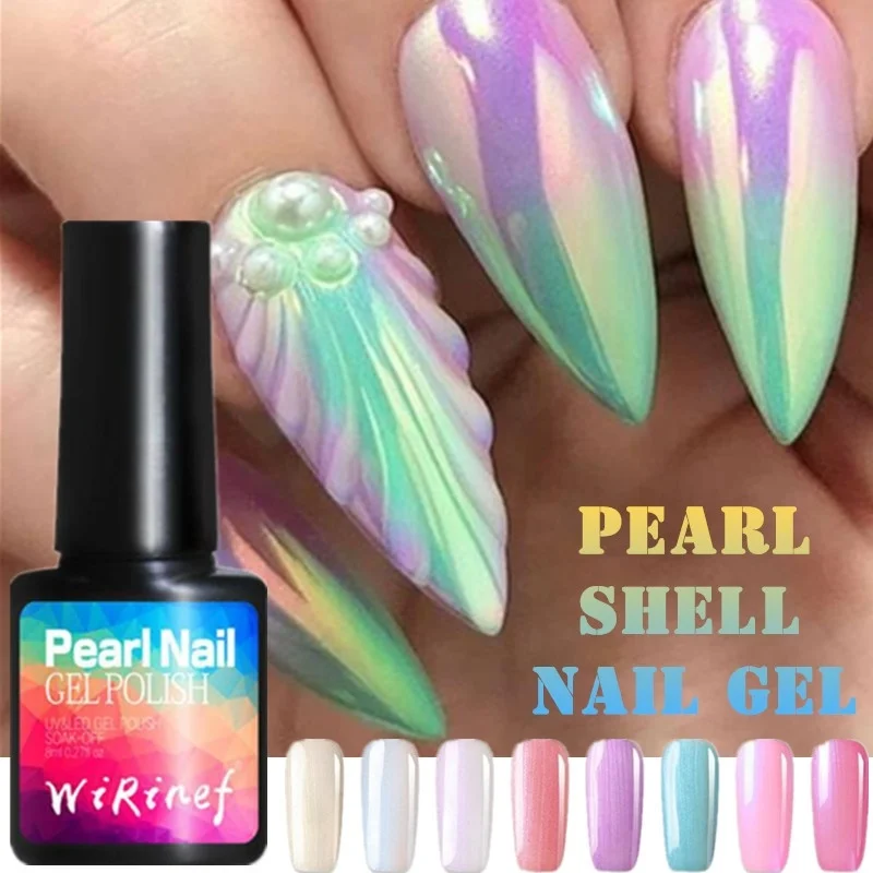 

1 Piece Pearl Shell Nail Gel Polish Semi Permanent Gel Polish bling