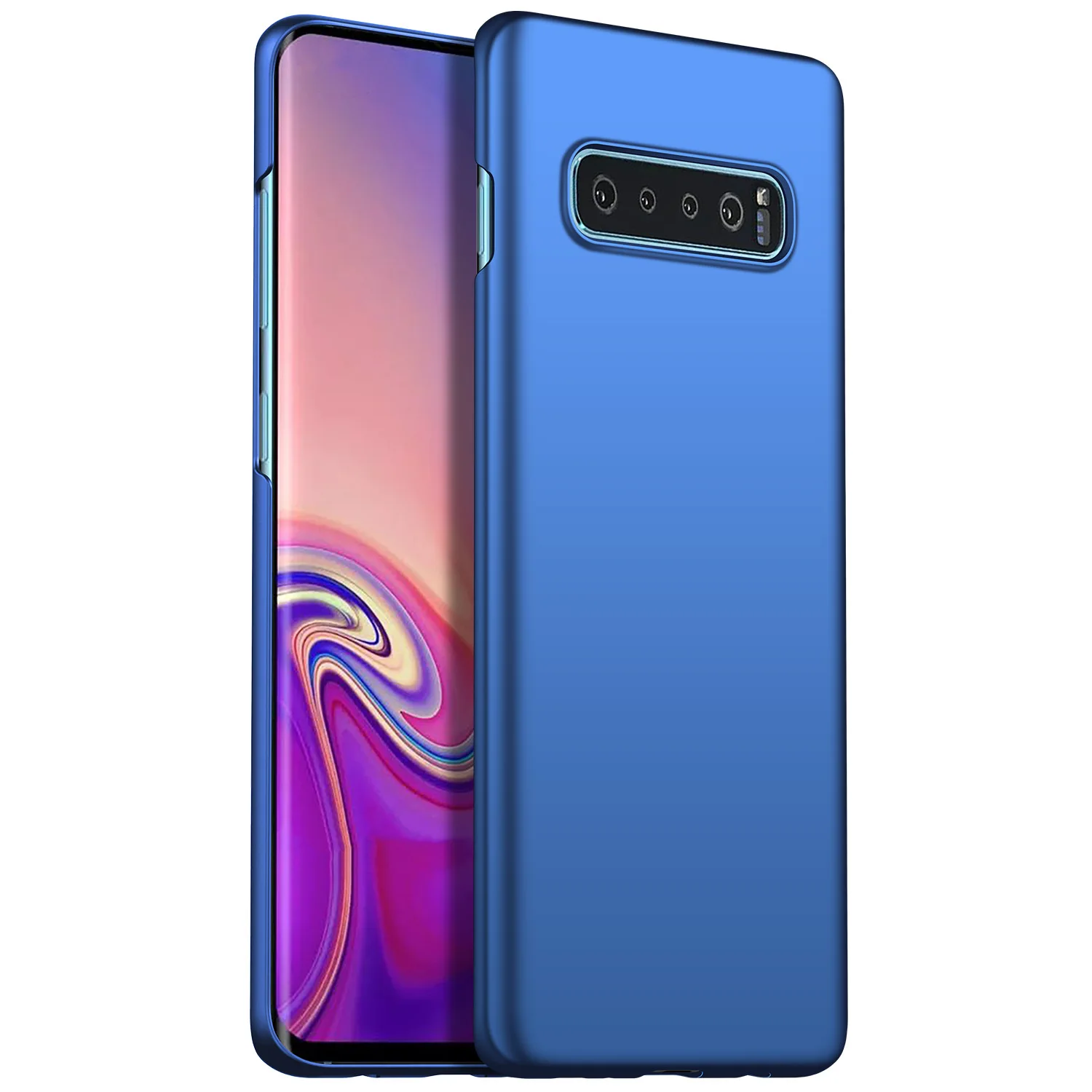 Для samsung Galaxy S10 Plus S10 E чехол, WEFOR ультратонкий минималистичный тонкий защитный чехол для телефона задняя крышка для Galaxy S10 5G - Цвет: Синий