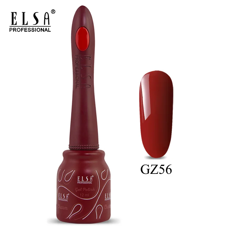 GZ56 Elsa 12 мл DIY Гель-лак для ногтей Французский стиль УФ набор гель-лаков для ногтей отмачиваемый 80 цветов серия лак для ногтей телесный цвет гель - Цвет: GZ56
