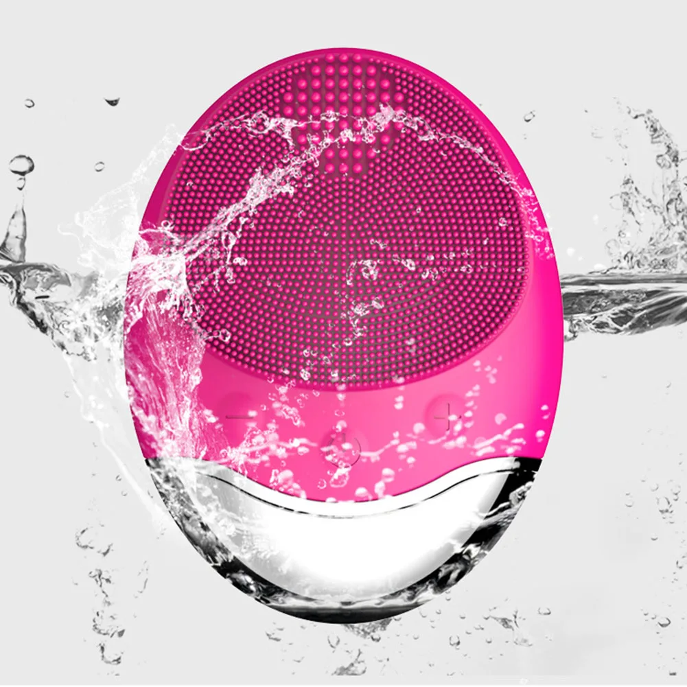 Bamboo Charcoal Cleanser Makeup Massage Deep Cleaning Facial Cleansing Brush Silicone Adjustable Mini Safe Skin Care Electric | Красота и