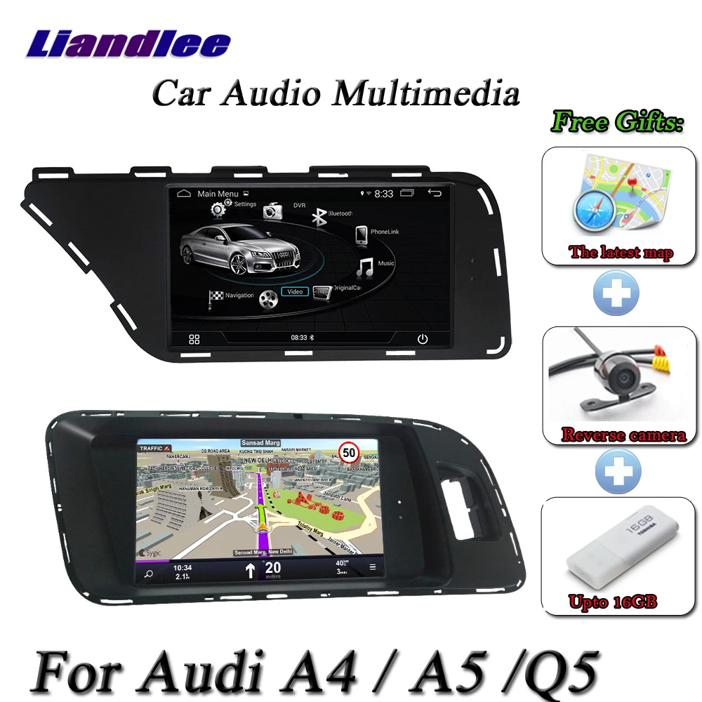 Liandlee автомобильная система Android для Audi A4/A5/Q5 2009~ Радио Видео камера ТВ Wifi gps Navi навигация HD экран мультимедиа