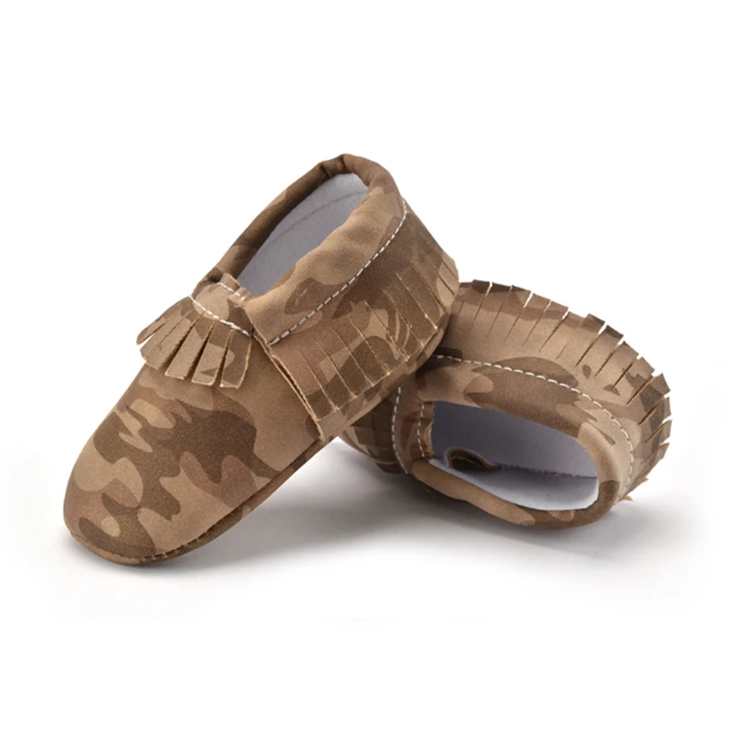 Детские мокасины из искусственной замши для новорожденных и маленьких девочек