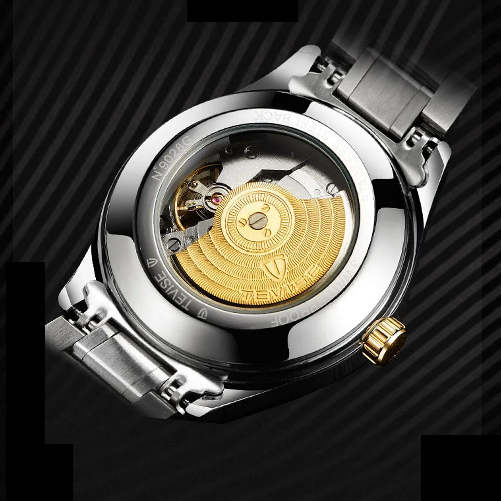 Tevise Relogio Masculino автоматические часы для мужчин деловые мужские механические