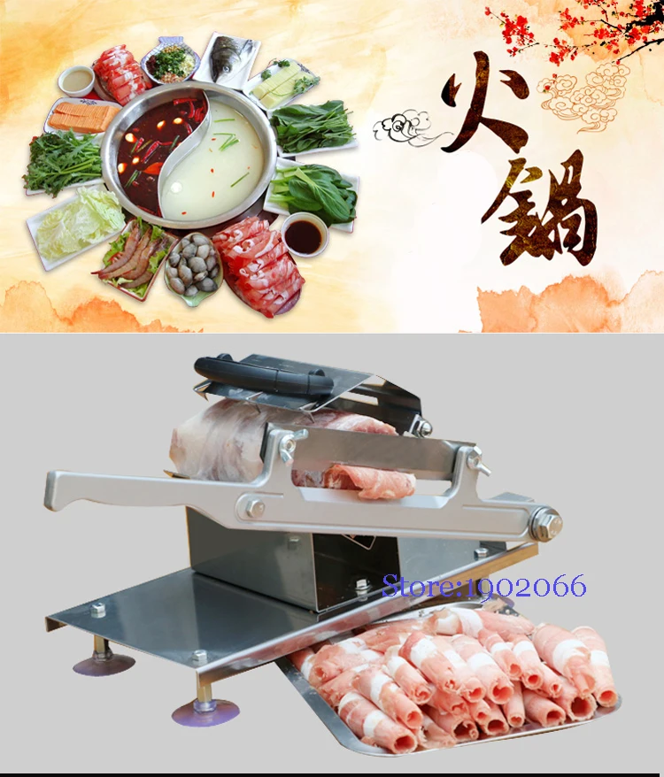 Ручной Резак для мяса, слайсер для мяса, баранины/говяжьего жира/свинины, машина для резки