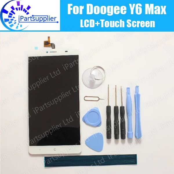 ЖК дисплей + сенсорный экран Doogee Y6 Max 100% оригинальный дигитайзер стеклянная