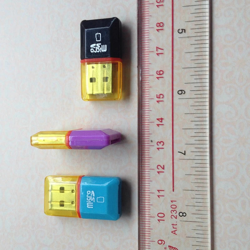Мини USB 2 0 высокоскоростной Micro SD SDHC TF кардридер 1 шт. случайный цвет|Картридеры| |