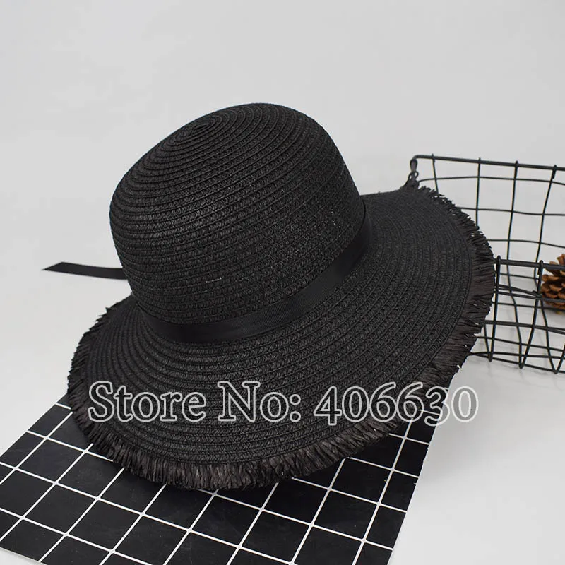 Летние повседневные соломенные Панамы для женщин с широкими полями женские