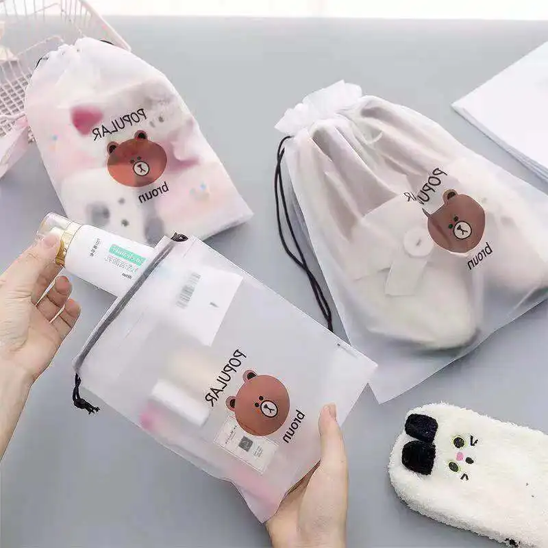 Модная коричневая прозрачная Косметика дорожный кейс для косметики для женщин на молнии Макияж для ванной Органайзер сумка для хранения культура мыть Beaut комплект