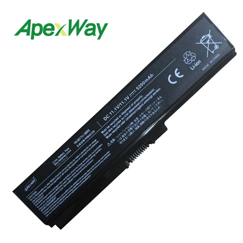 Аккумулятор 4400 мАч для ноутбука toshiba Satellite L750 L750D L650 PA3816U-1BAS PA3816U-1BRS PA3817U-1BAS PA3817U