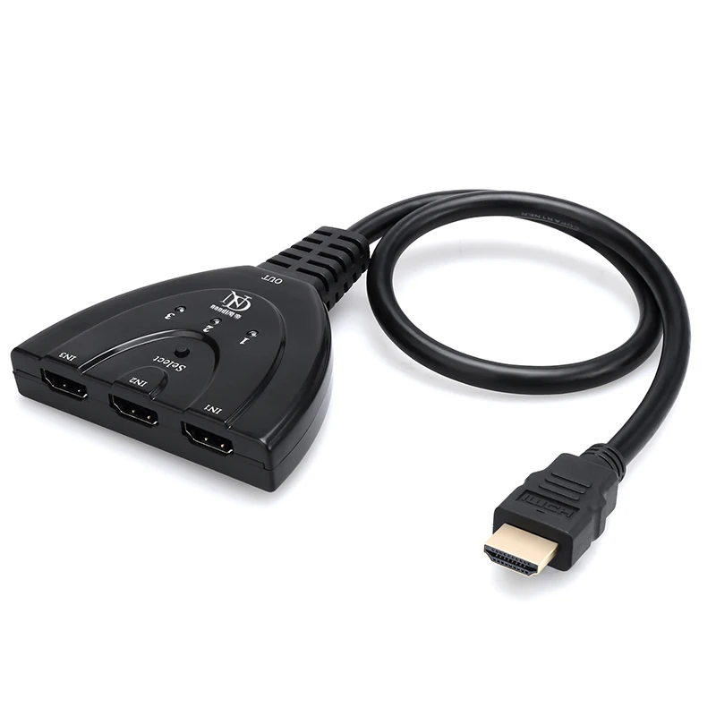 Hdmi хаб HDMI сплиттер Авто переключатель 3 порта с 1080P 3D кабель адаптер конвертер для