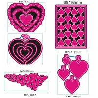 valentine heart metal cutting dies stencils for diy scrapbooking decorative embossing paper cards handcraft die cut template