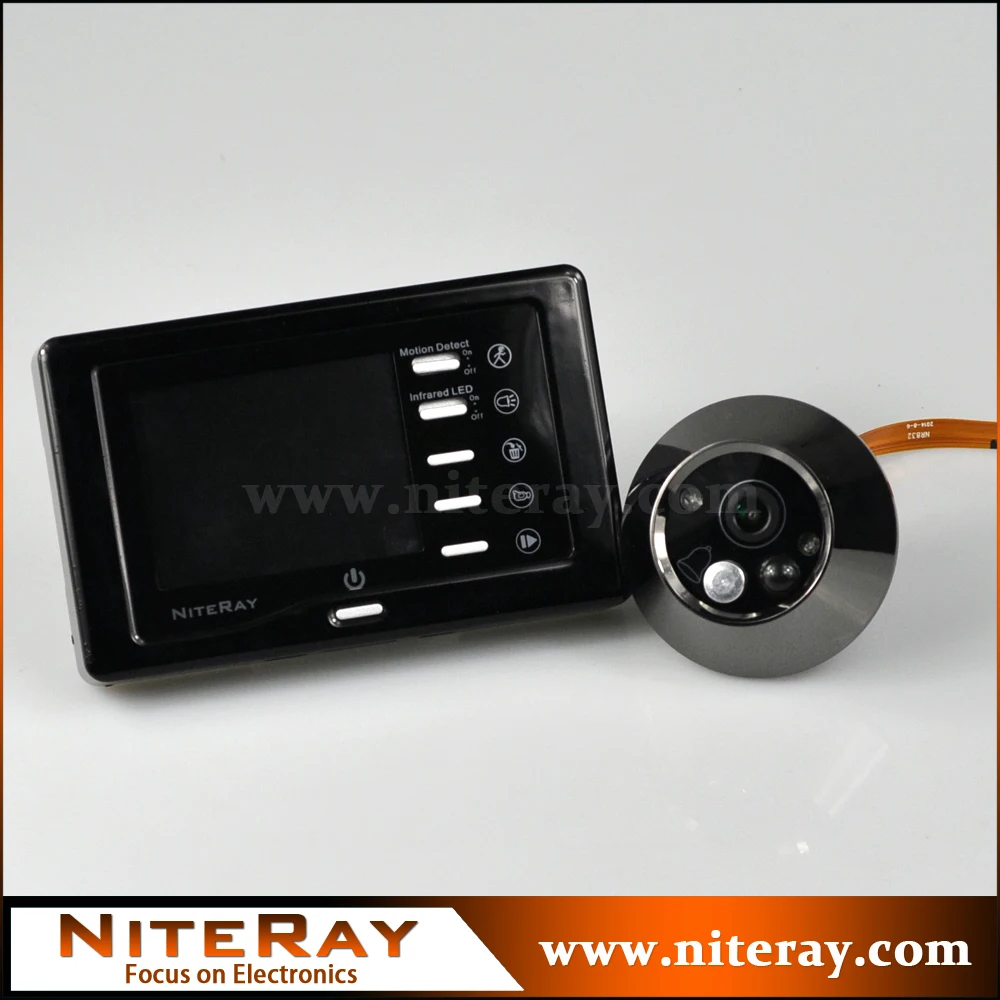 Цифровой дверной глазок с камерой и датчиком движения поддерживающий фото-