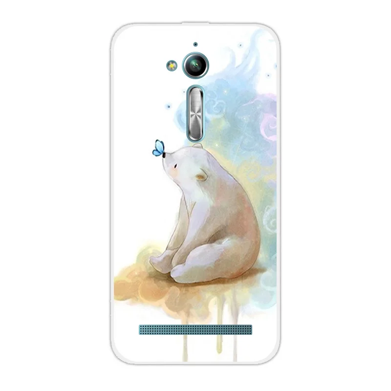 Для Asus Zenfone Go ZB500KL ZB500KG Мягкий ТПУ силиконовый чехол с милыми животными 5 0 &quotСумка