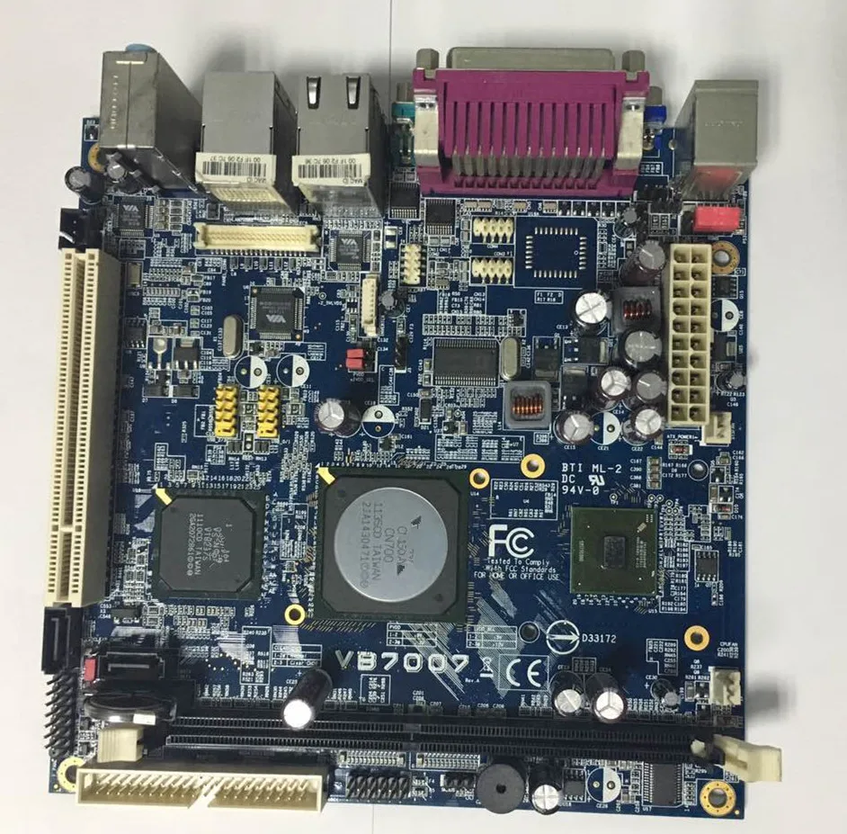 Применяется для материнской платы POS VIA VB7007 Mini ITX 17*17 материнская плата хорошо