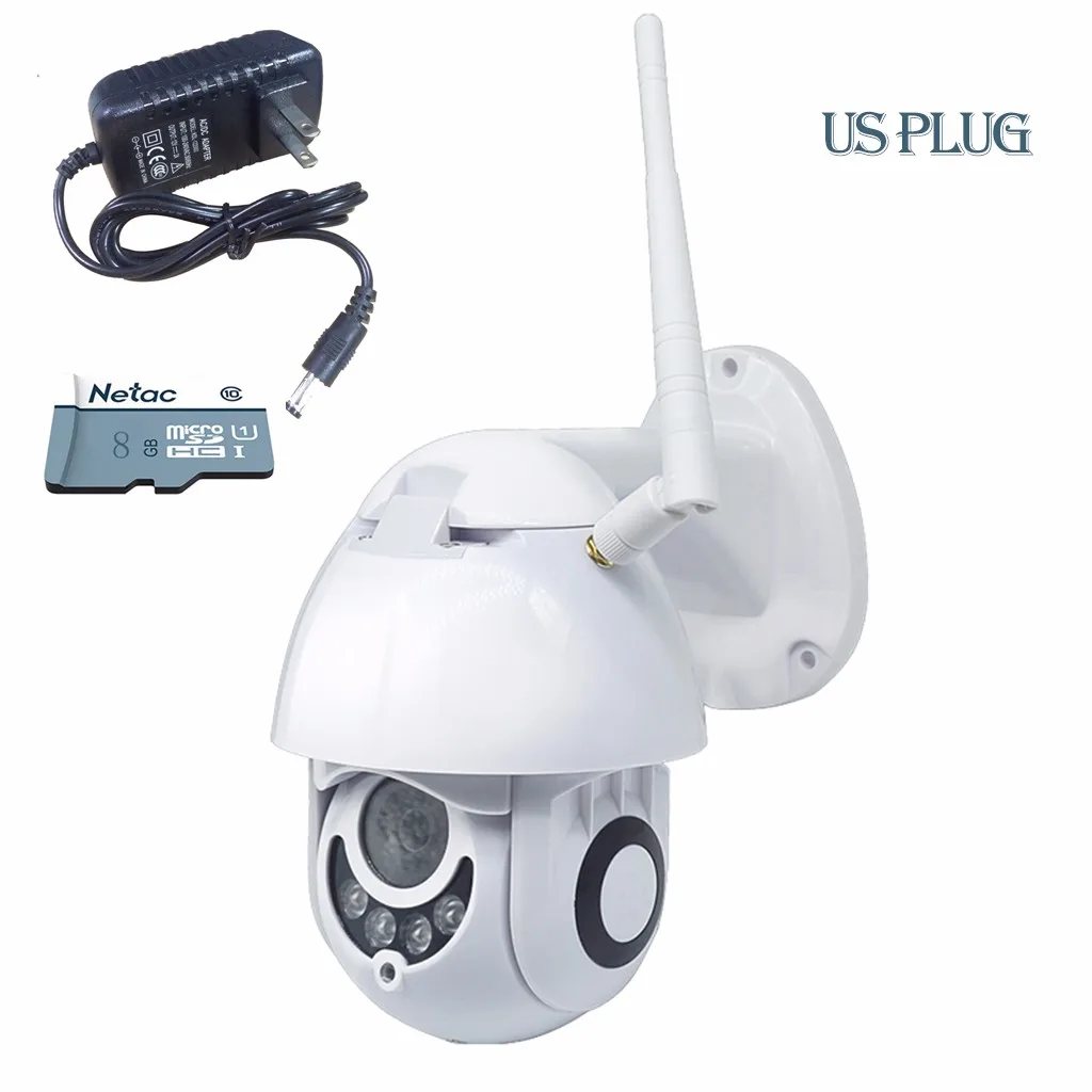 1080P Wi Fi IP Внешняя камера двусторонняя аудиосвязь PTZ 5X оптический зум ночного