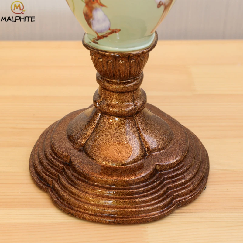 

American table lamp bedroom bedside Wedding lamps table Nordic living room country Table light Modern home lighting fixture