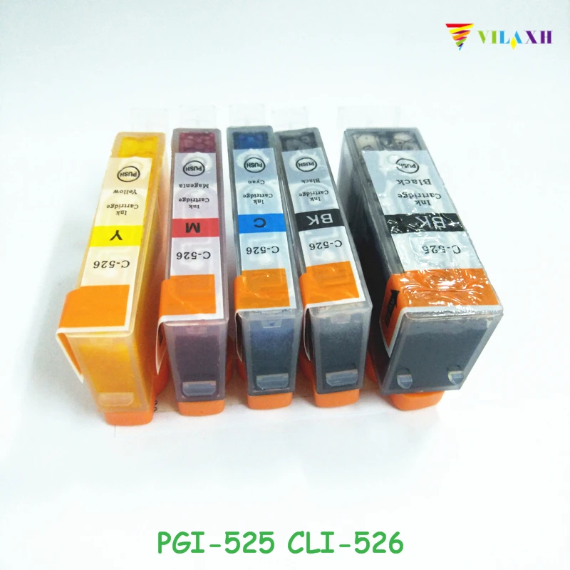 Vilaxh PGI 525 CLI526 многоразовый картридж для принтера CANON PIXMA MG6100 MG6150 MG6250 MG5150